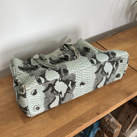 CHRISTIAN DIOR Python + Metal Shoulder Bag - Picture 8 of 12